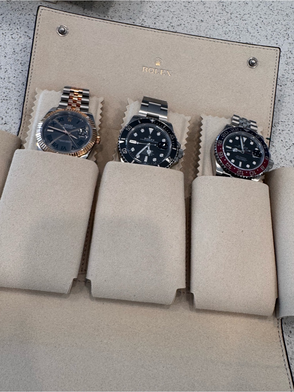 Authentic Rolex Ad Vip 3 Watch Travel Case